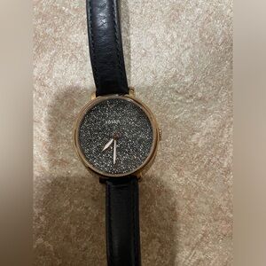 Black Sparkly Fossil Watch